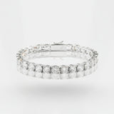 צמיד טניס Aria 5 מ"מ - זהב לבן