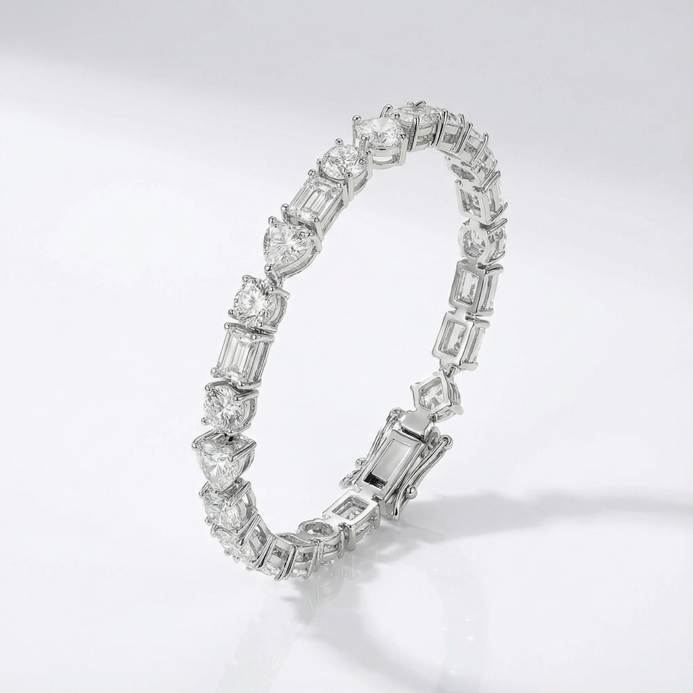 Mélange Bracelet - White Gold