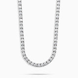 שרשרת טניס 3 מ"מ Aria - זהב לבן