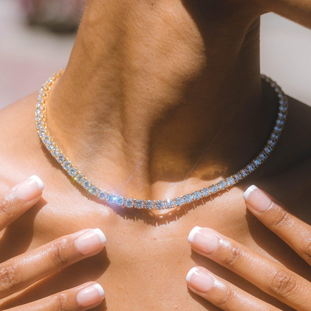 שרשרת טניס 5 מ"מ Aria - זהב