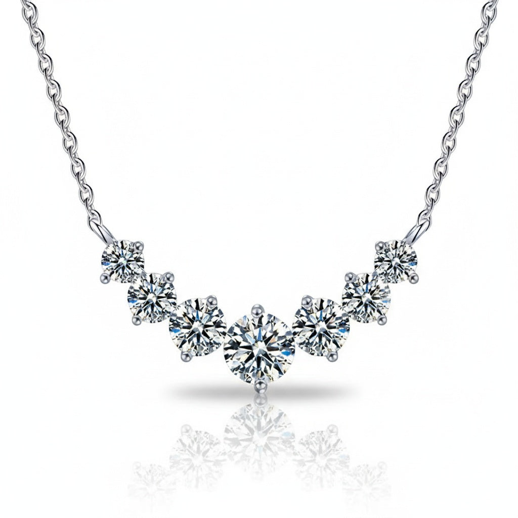 Clairé Diamond Necklace - White Gold
