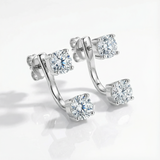 Luna Earrings - White Gold