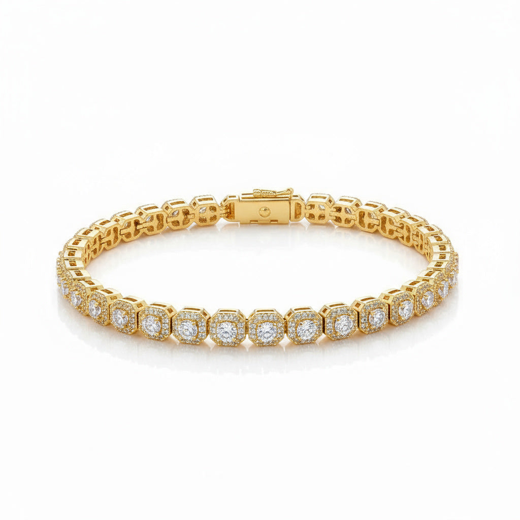Celeste Tennis Bracelet - 18k Gold
