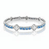 Azure Clover Tennis Bracelet