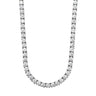 Aura Tennis Necklace 3MM - 18k White Gold