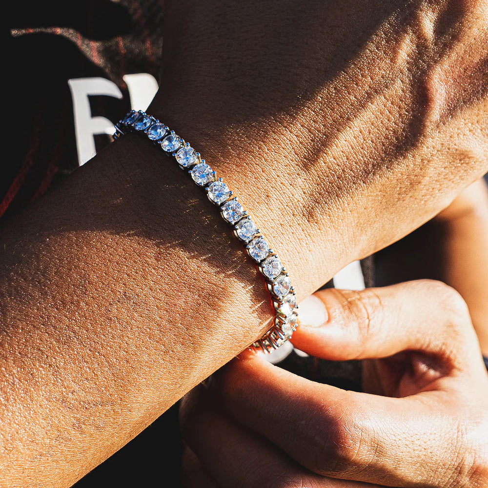 5MM Tennis Bracelet - White Gold