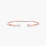 Noga Bangle Bracelet - Rose Gold