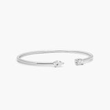 Noga Bangle Bracelet - White Gold