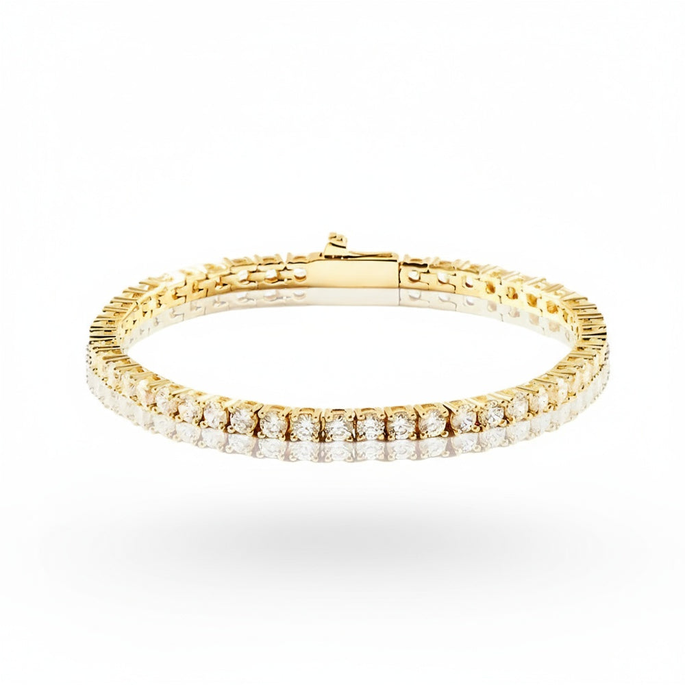 Aura Tennis Bracelet 3MM - Gold