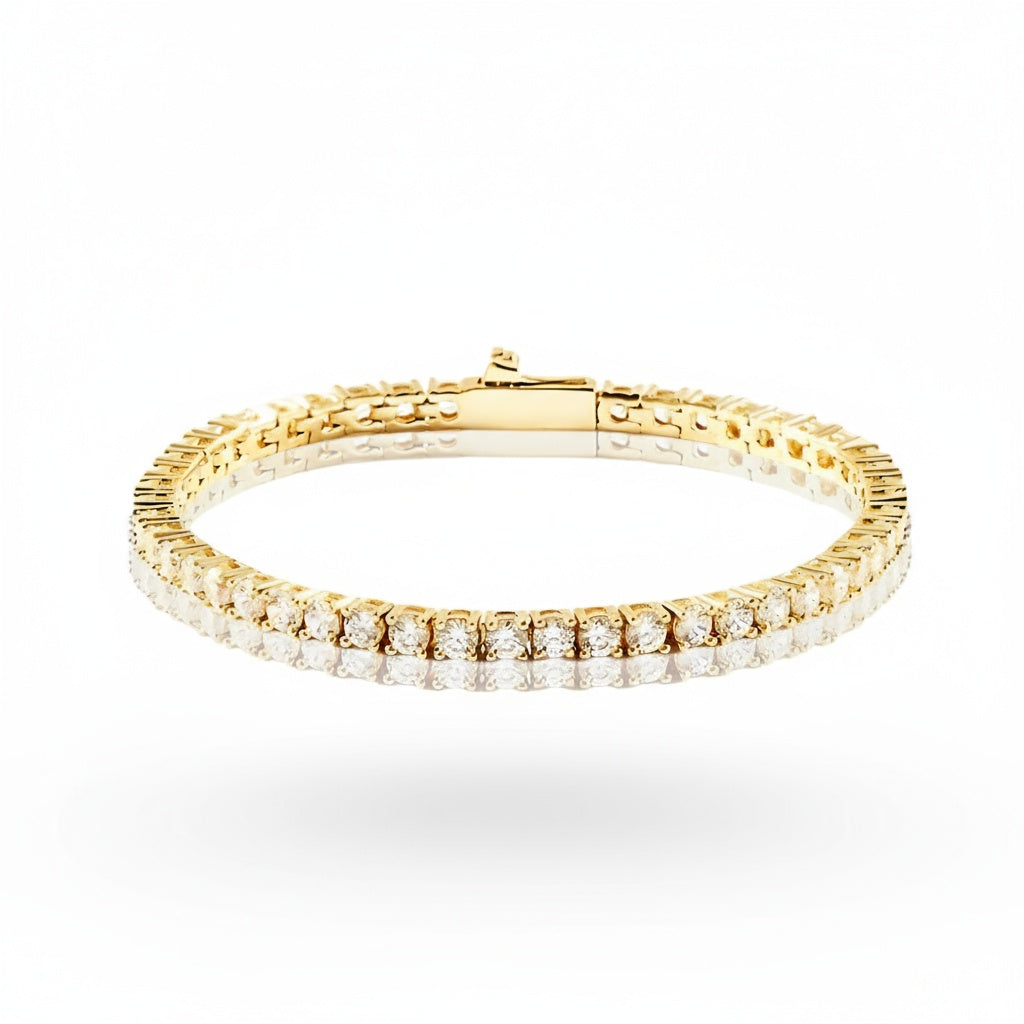Aura Tennis Bracelet 3MM - Gold