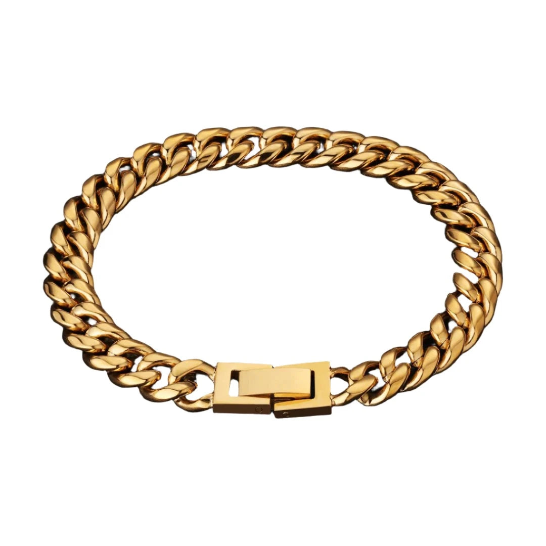 MIAMI BRACELET GOLD 8MM