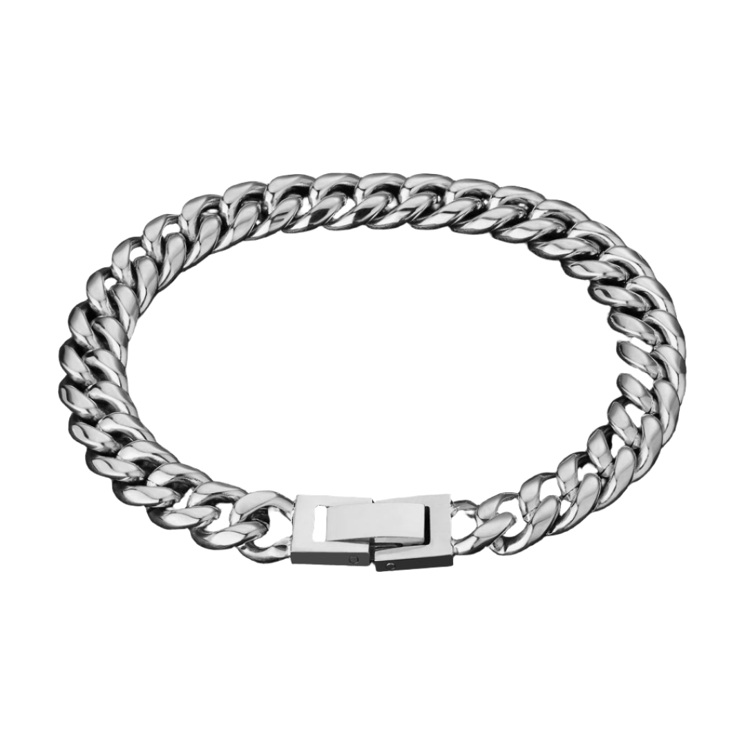 MIAMI BRACELET SILVER 8MM