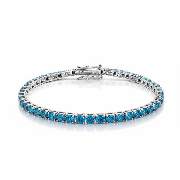 Aqua Tennis Bracelet