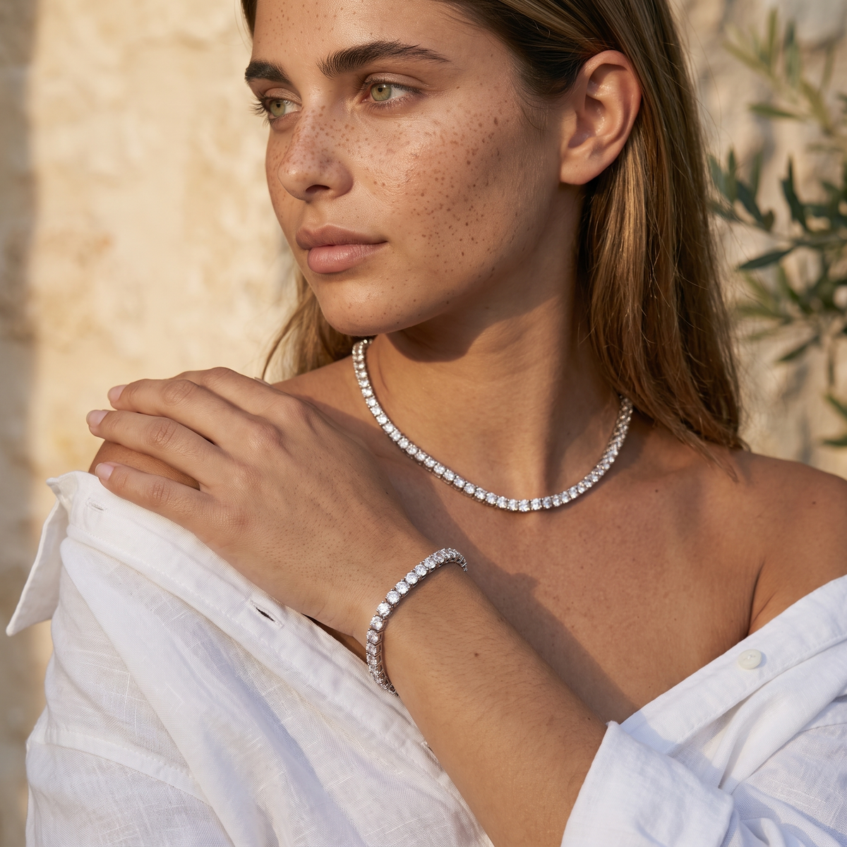 Tennis Set 5MM - White Gold