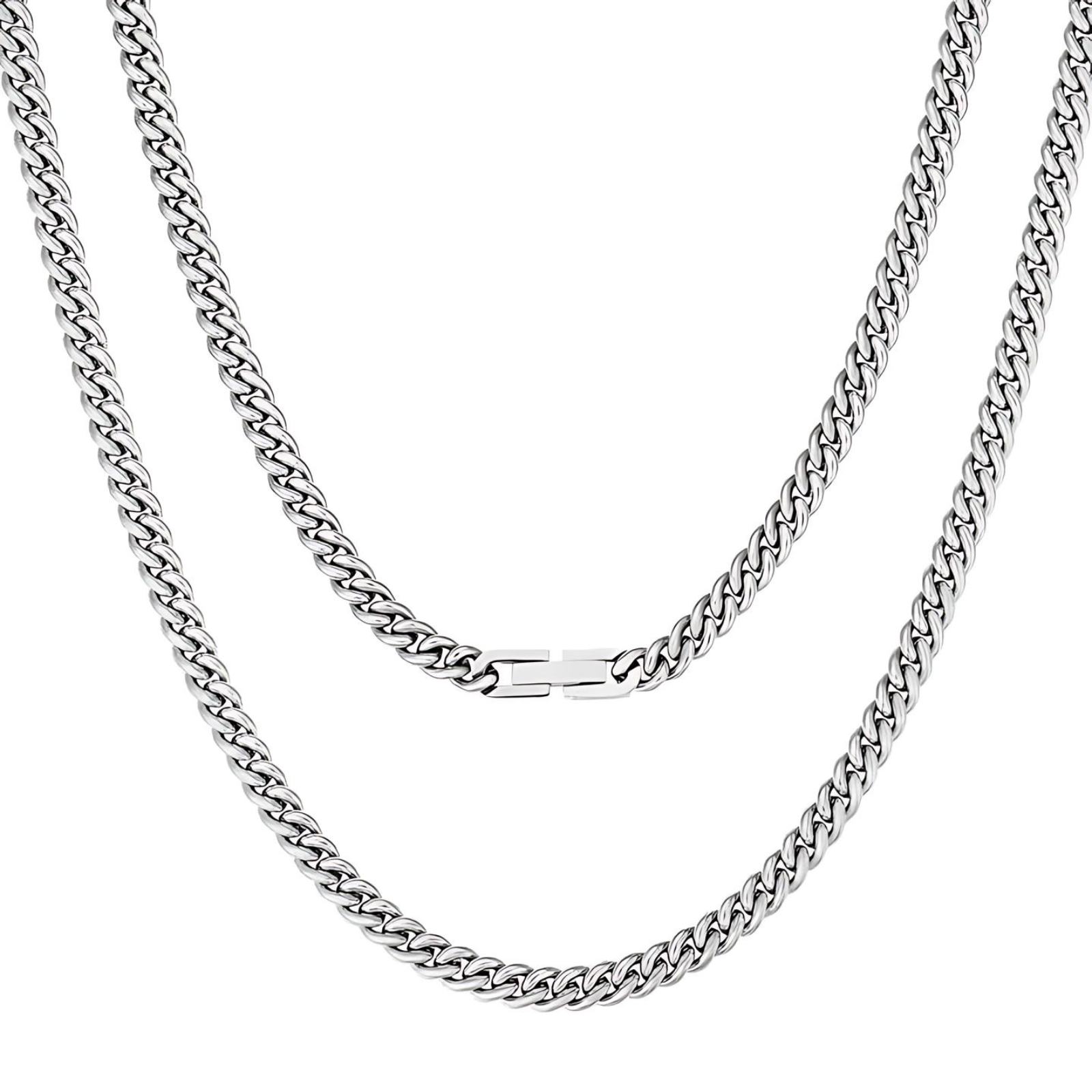 MIAMI CHAIN SILVER 5MM