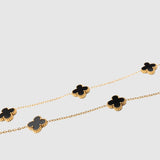 Clover Necklace Gold – Black Onyx