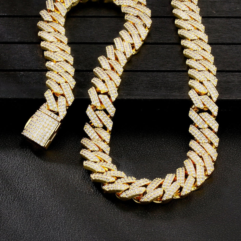 PRYSM – Prong Iced Cuban Necklace 12mm
