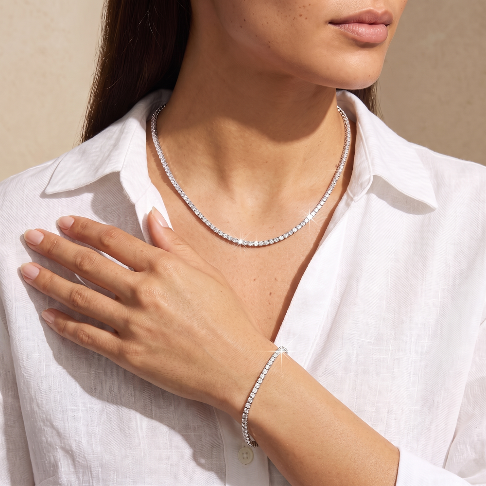 Tennis Set 3MM - White Gold