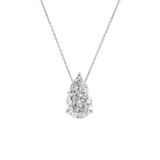 שרשרת חיתוך טיפה - זהב לבן