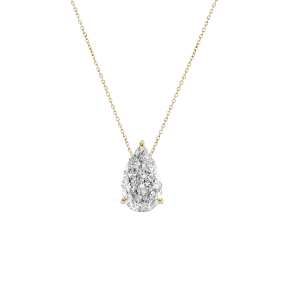 Pear Pendant Necklace - Gold