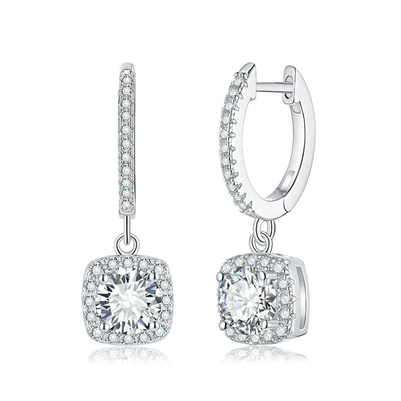 Mira Earrings – 1CT Cushion Cut
