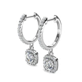Mira Earrings – 1CT Cushion Cut
