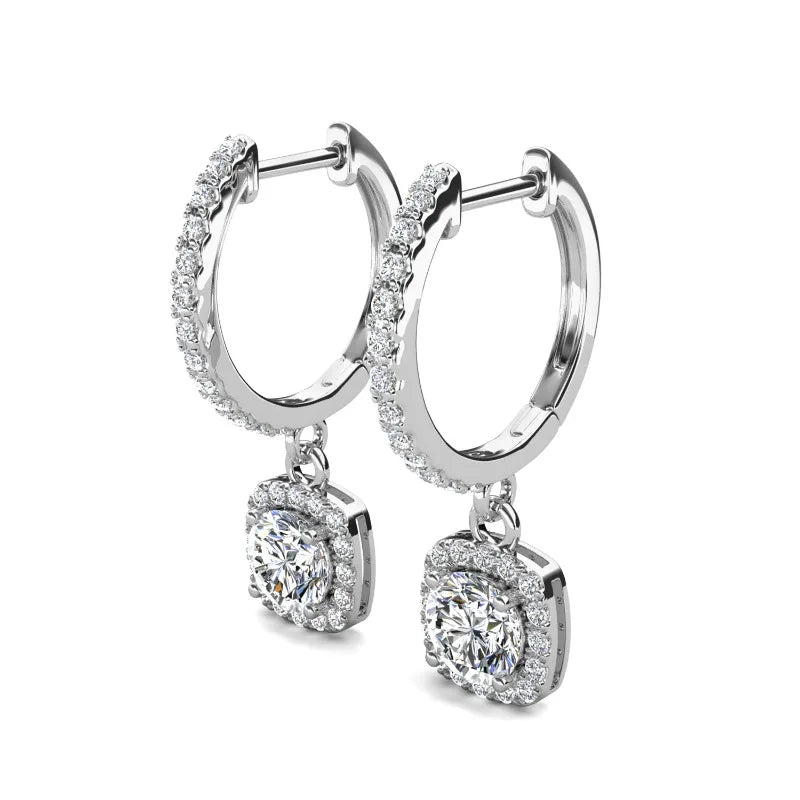 Mira Earrings – 1CT Cushion Cut