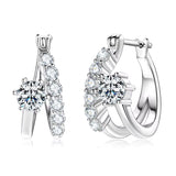 Claire Pave Hoop Earrings