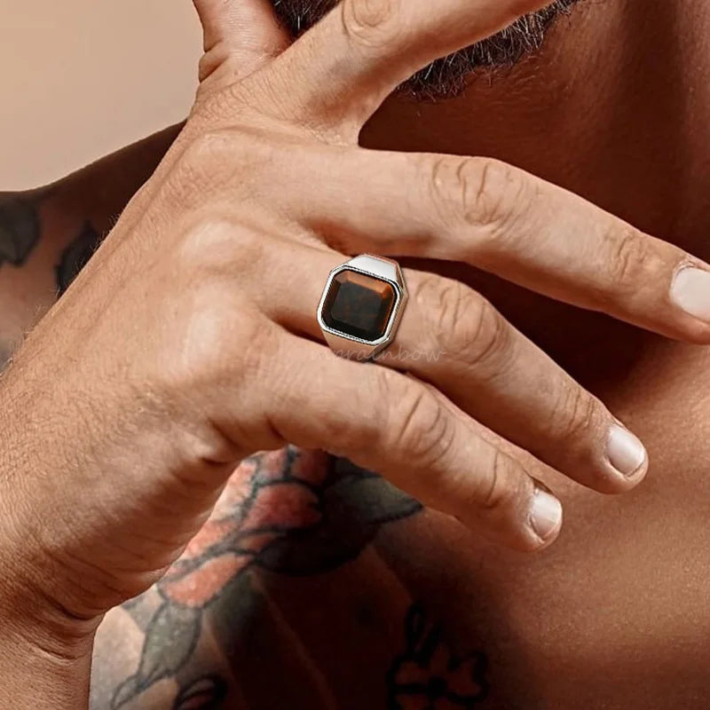 Leon Ring – Silver and Tiger’s Eye