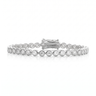 Bella Bezel Tennis Bracelet - White Gold