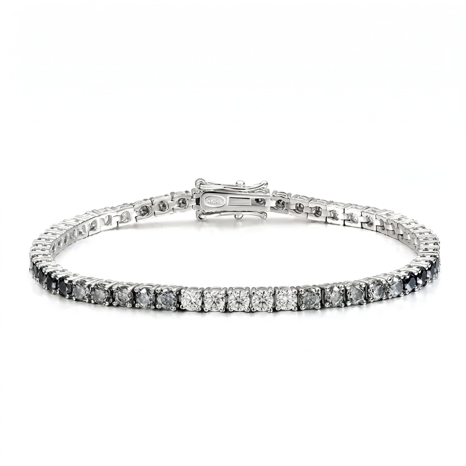 Ombré Tennis Bracelet - White Gold