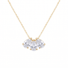 Lilia Trio Pear Pendant Necklace - Gold