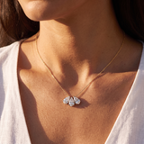 Lilia Trio Pear Pendant Necklace - Gold