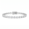 Margaux Pear Tennis Bracelet 3x5MM - White Gold