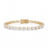 Margaux Pear Tennis Bracelet 3x5MM - Gold