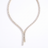 Selene Y Tennis Necklace 3MM - Gold