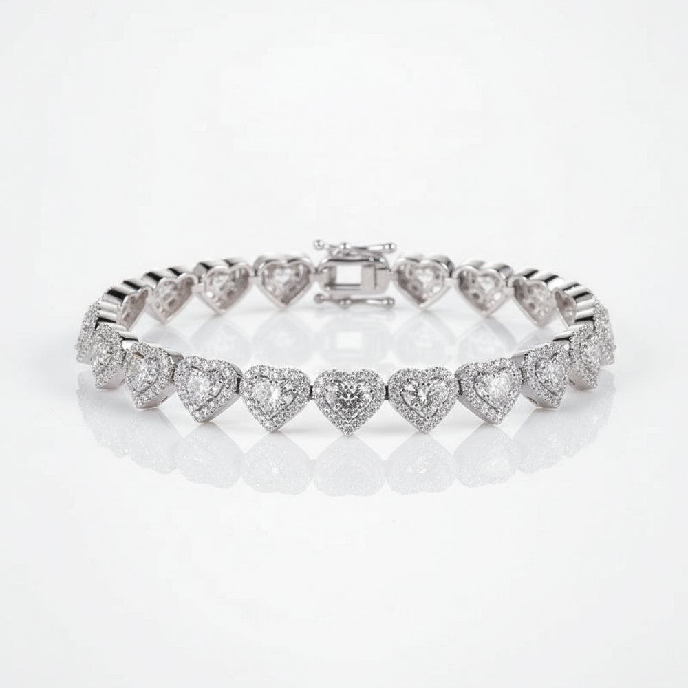 צמיד טניס לב - Amóre