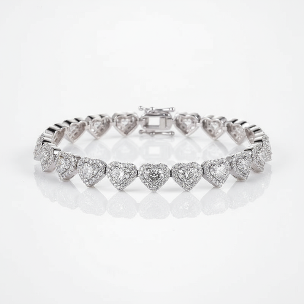 צמיד טניס לב - Amóre