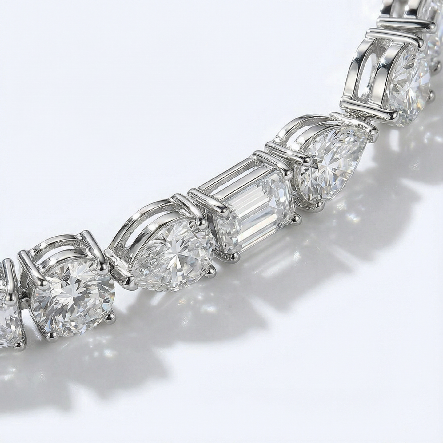 Mélange Bracelet - White Gold