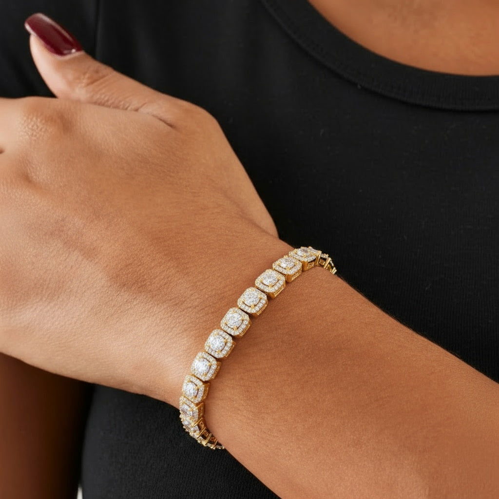 Celeste Tennis Bracelet - 18k Gold