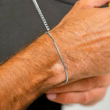 Box Bracelet 2MM - Silver
