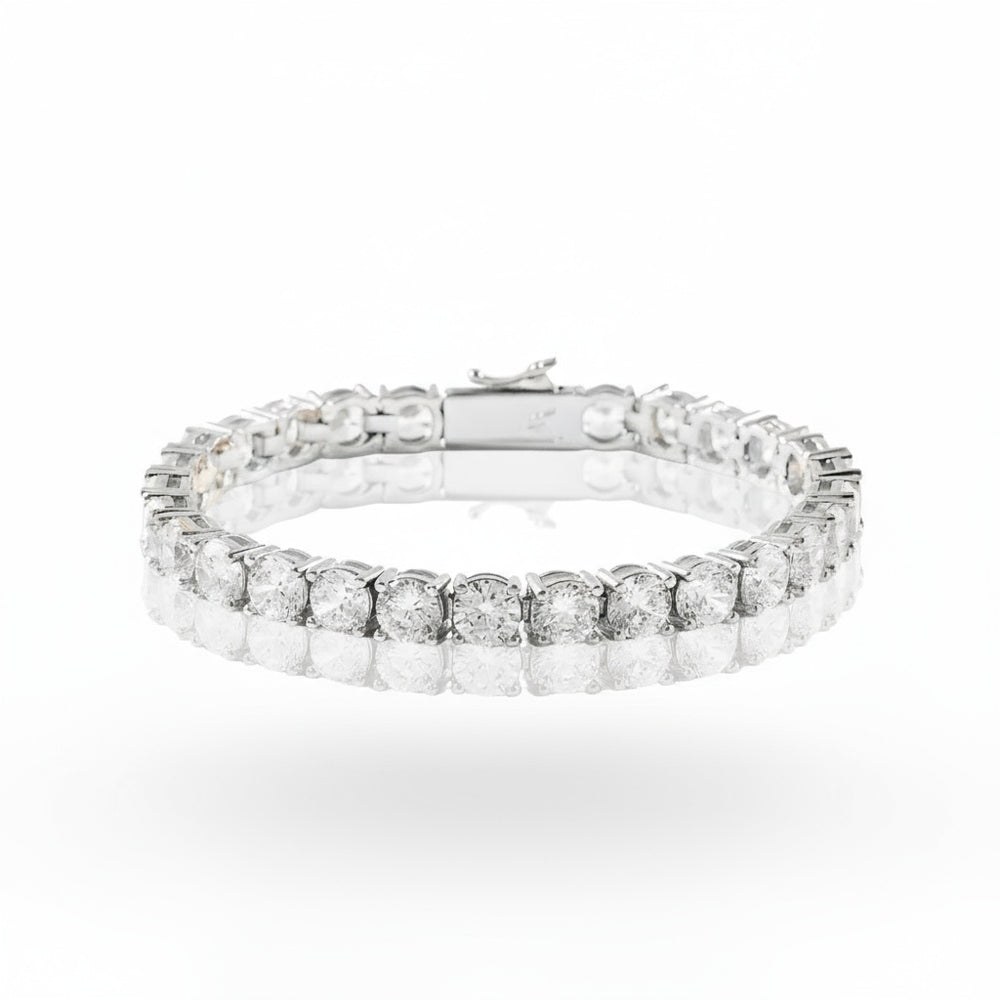 Aria Tennis Bracelet 5MM - White Gold