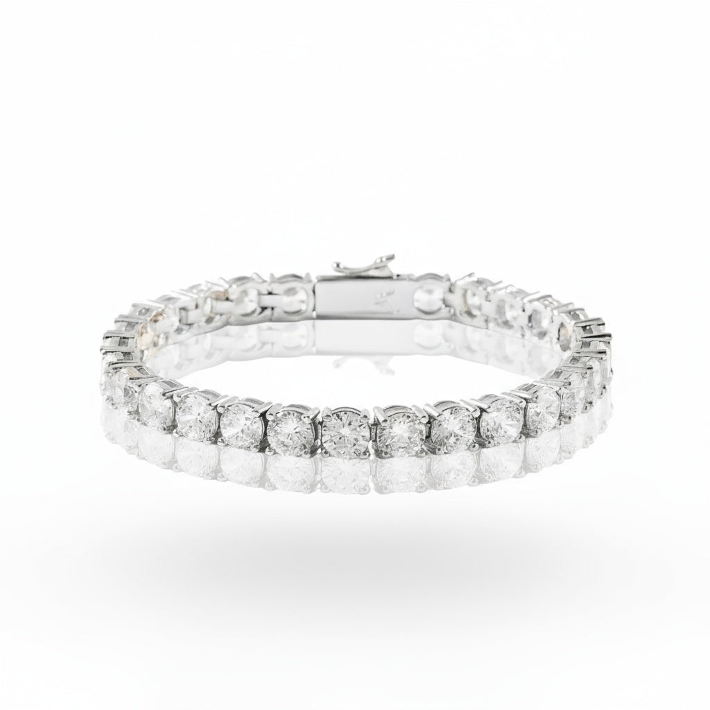 Aria Tennis Bracelet 5MM - White Gold