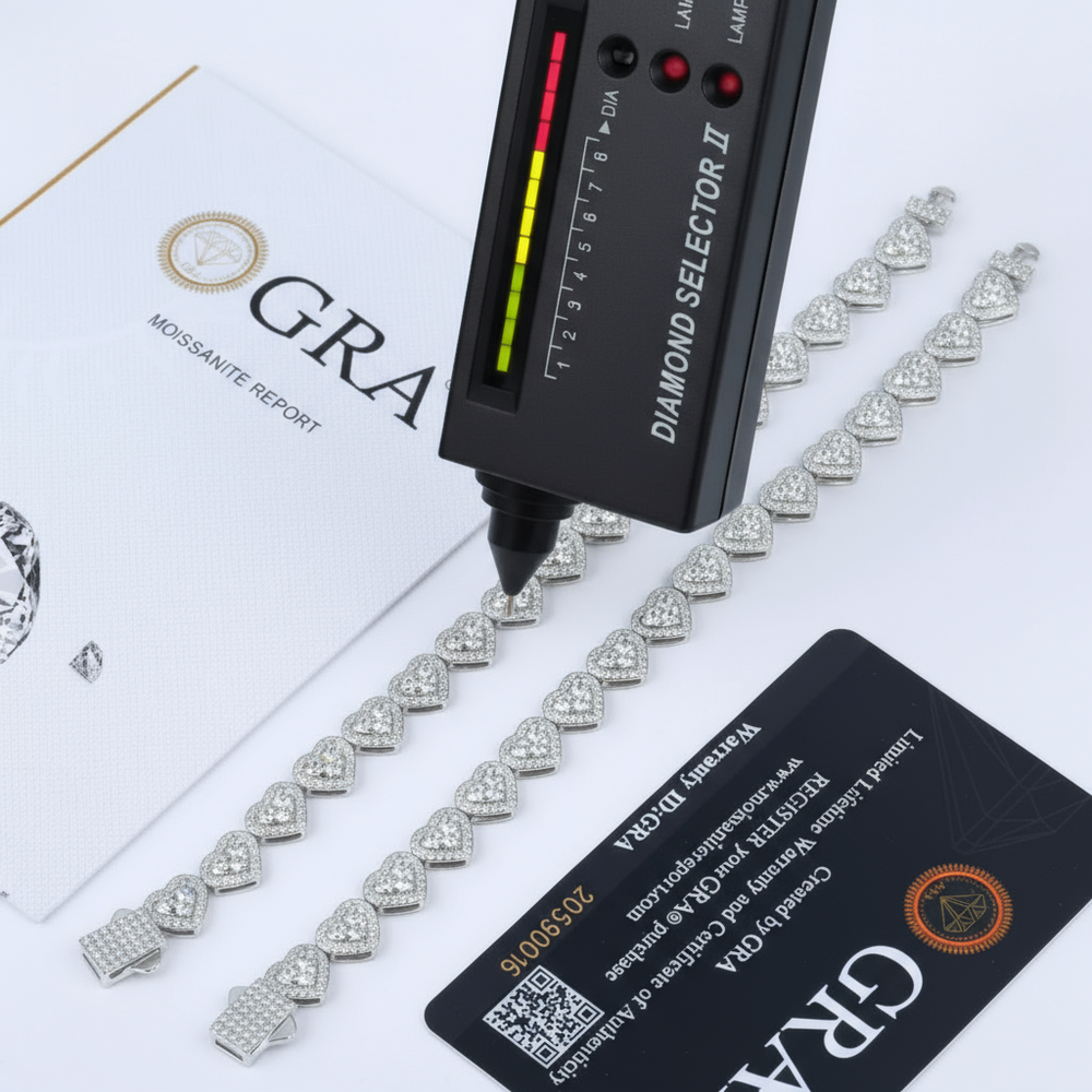 צמיד טניס לב - Amóre