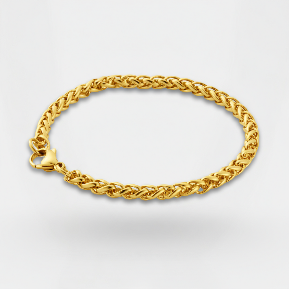 Wheat Bracelet 5MM – Gold
