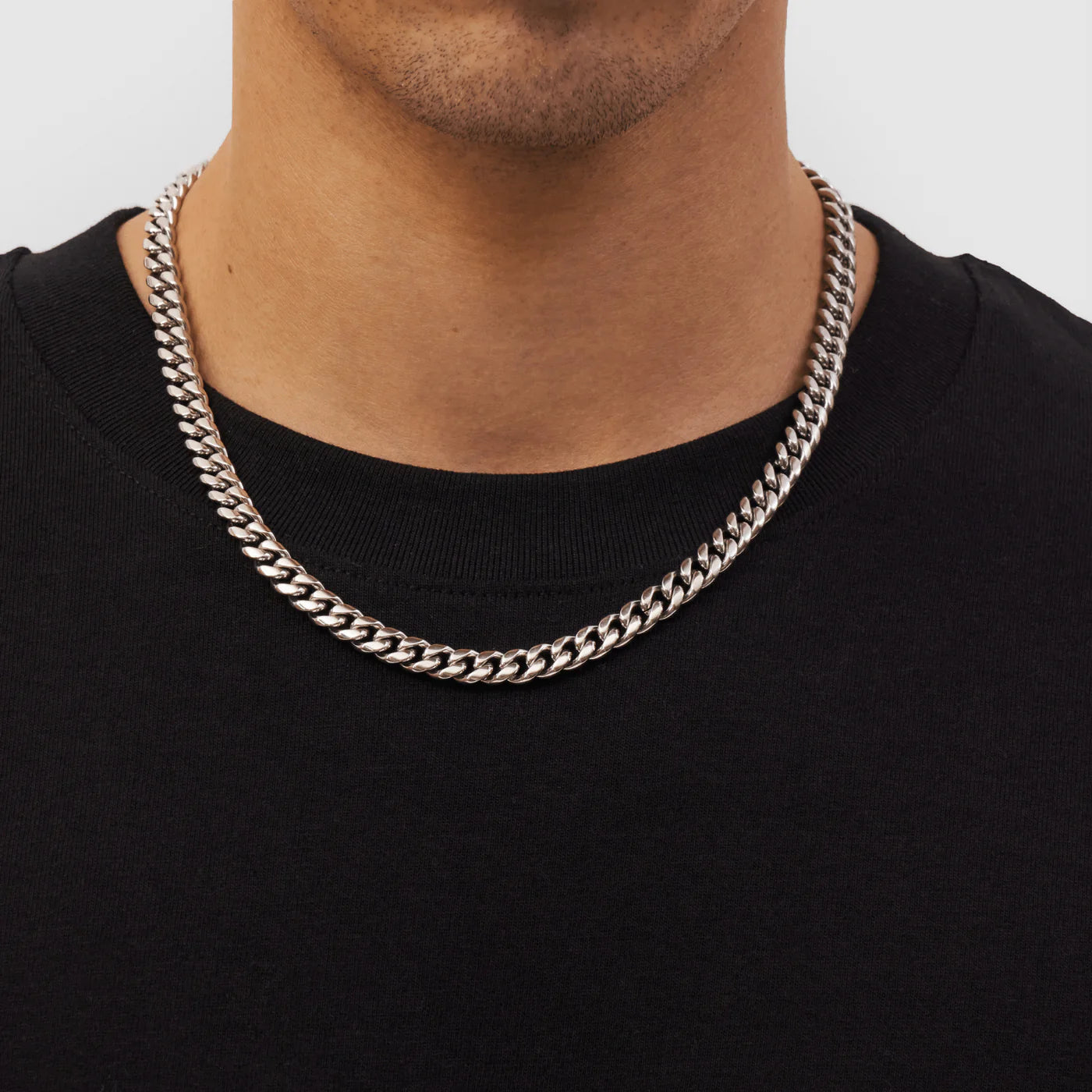 שרשרת קובנית 8 מ"מ – כסף