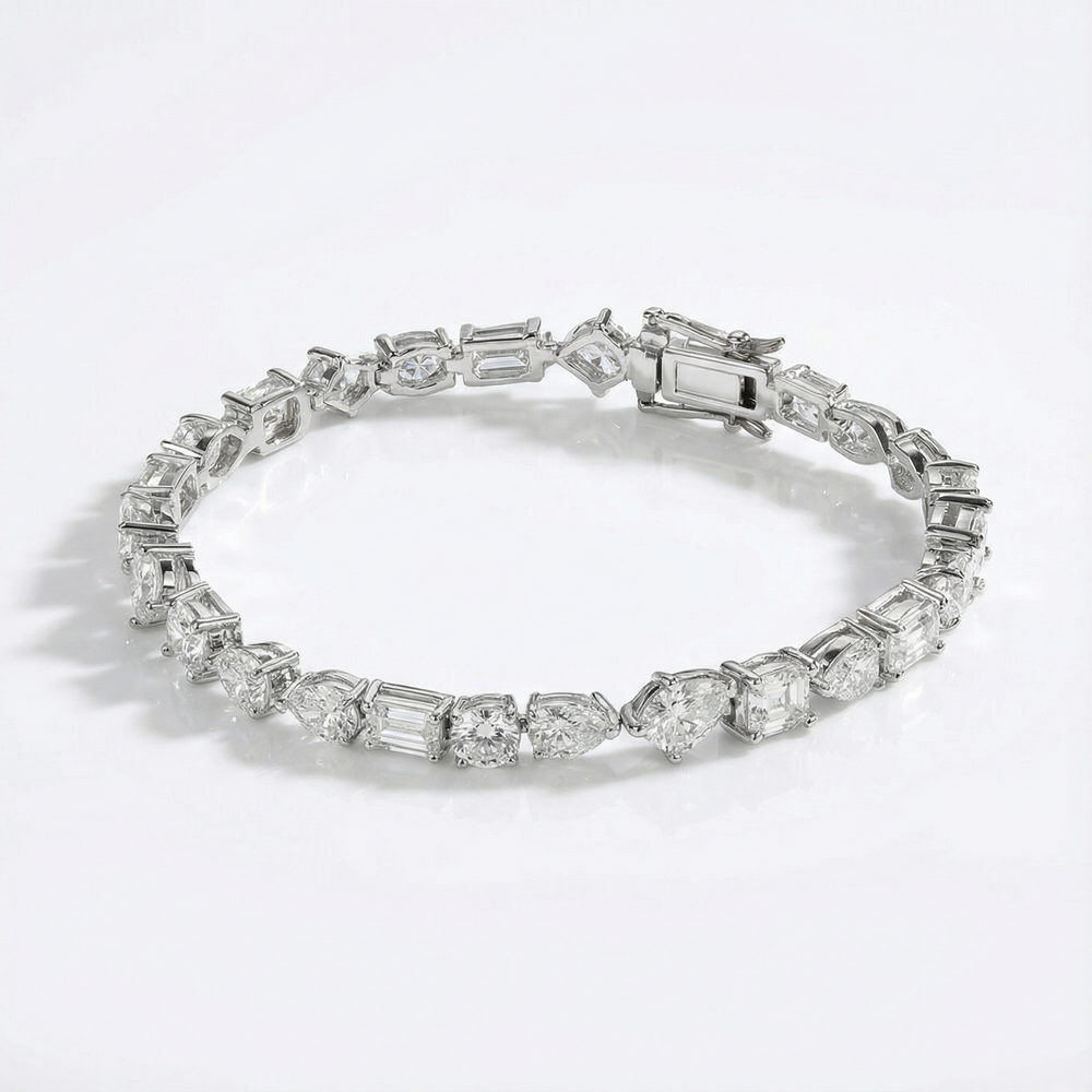 Mélange Bracelet - White Gold