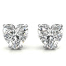 Heart Cut Stud Earrings