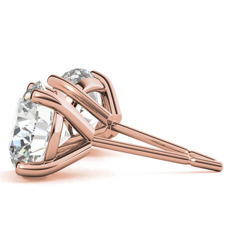 Classic Stud Earrings -  Rose Gold
