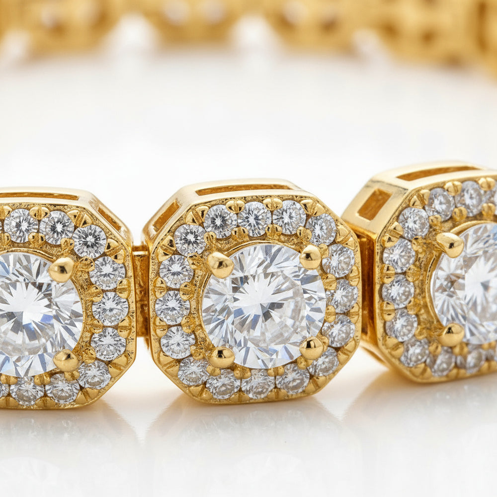 Celeste Tennis Bracelet - 18k Gold